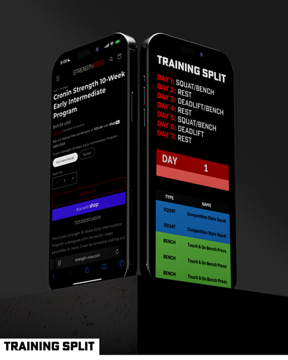 Cronin Strength 10-Week Early Intermediate Program