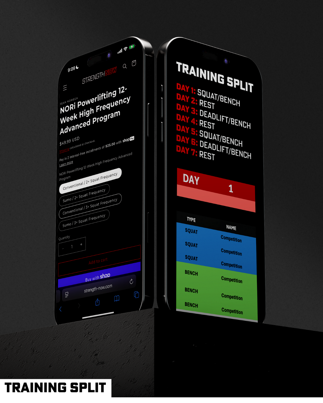 NORi Powerlifting 12-Week High Frequency Advanced Program