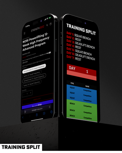 NORi Powerlifting 12-Week High Frequency Advanced Program